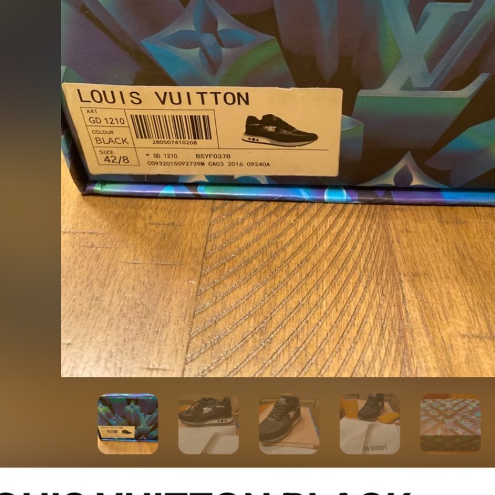 Louis Vuitton Black Men’s Sneakers